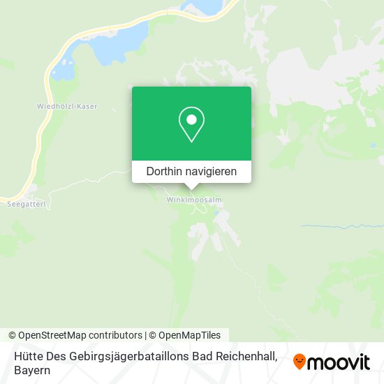 Hütte Des Gebirgsjägerbataillons Bad Reichenhall Karte