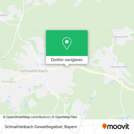 Schnaittenbach Gewerbegebiet Karte