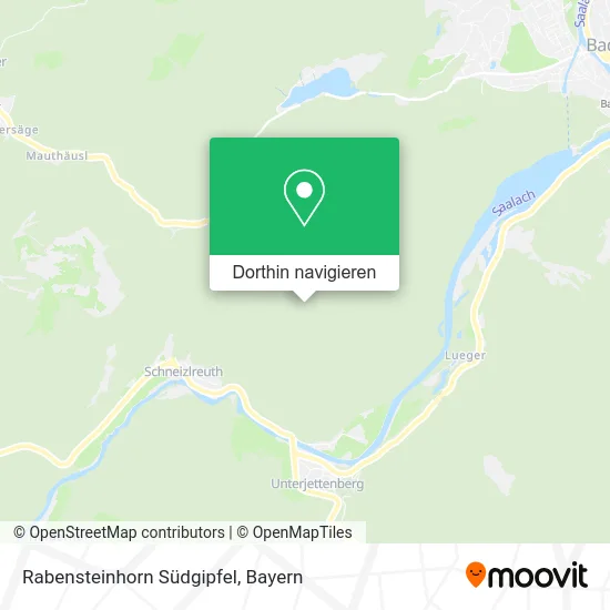 Rabensteinhorn Südgipfel Karte