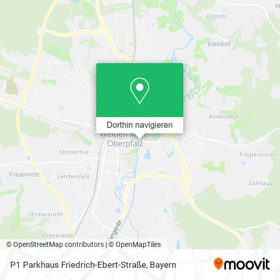 P1 Parkhaus Friedrich-Ebert-Straße Karte