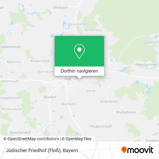 Jüdischer Friedhof (Floß) Karte