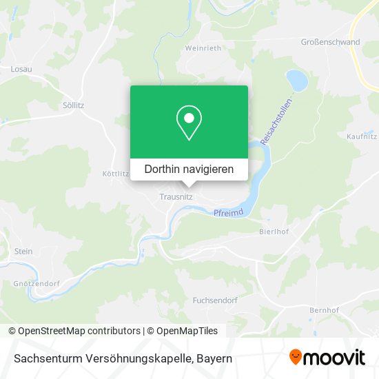 Sachsenturm Versöhnungskapelle Karte