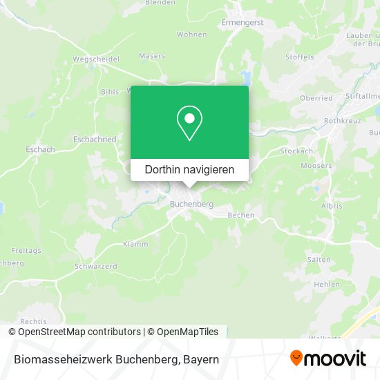 Biomasseheizwerk Buchenberg Karte