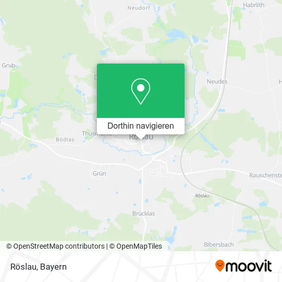 Röslau Karte