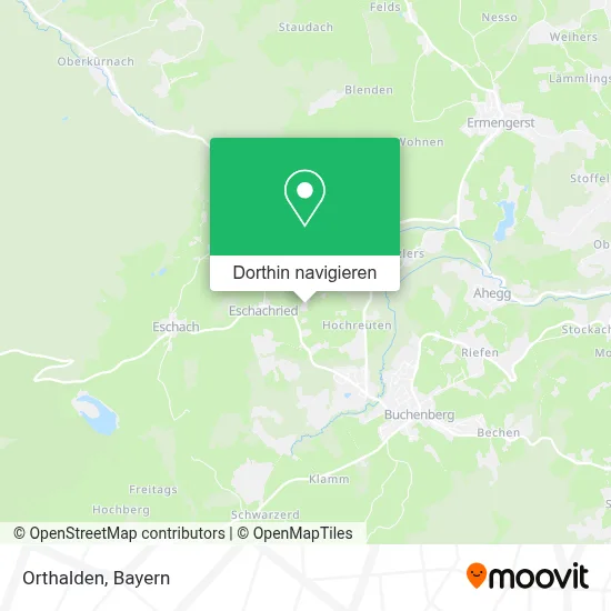 Orthalden Karte
