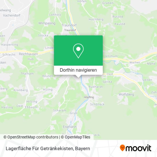 Lagerfläche Für Getränkekisten Karte