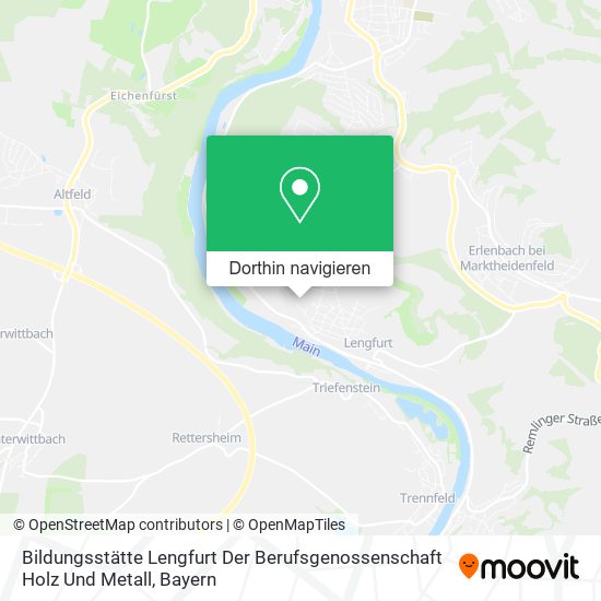 Bildungsstätte Lengfurt Der Berufsgenossenschaft Holz Und Metall Karte