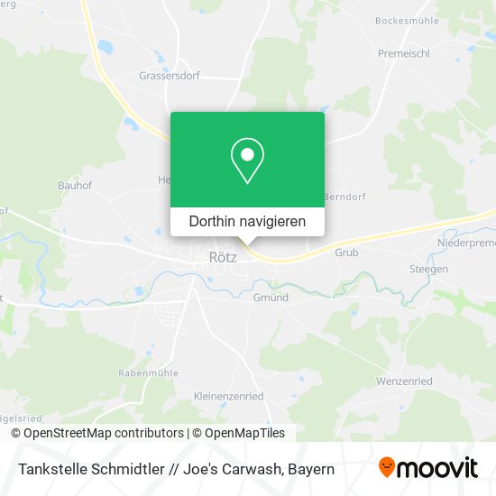 Tankstelle Schmidtler // Joe's Carwash Karte
