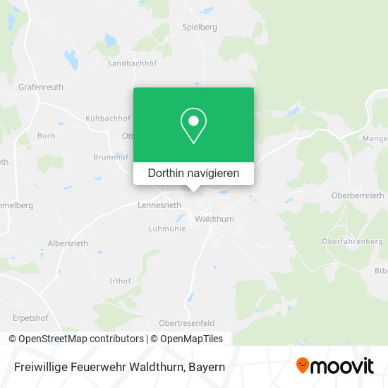 Freiwillige Feuerwehr Waldthurn Karte