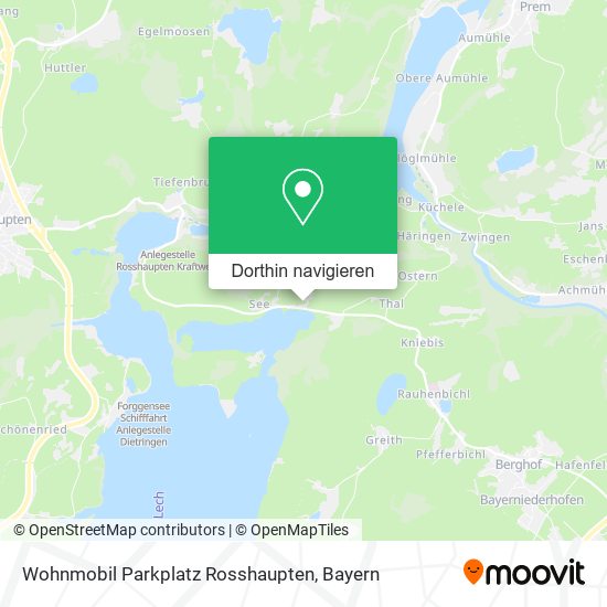 Wohnmobil Parkplatz Rosshaupten Karte