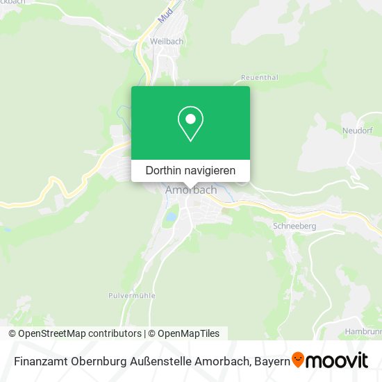 Finanzamt Obernburg Außenstelle Amorbach Karte