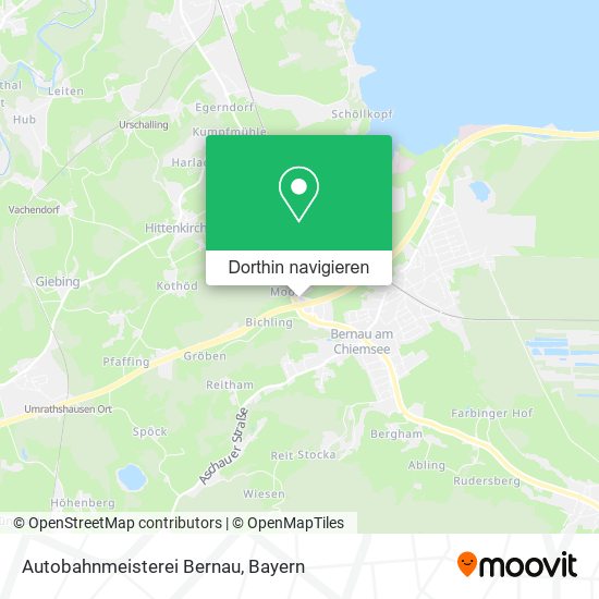 Autobahnmeisterei Bernau Karte
