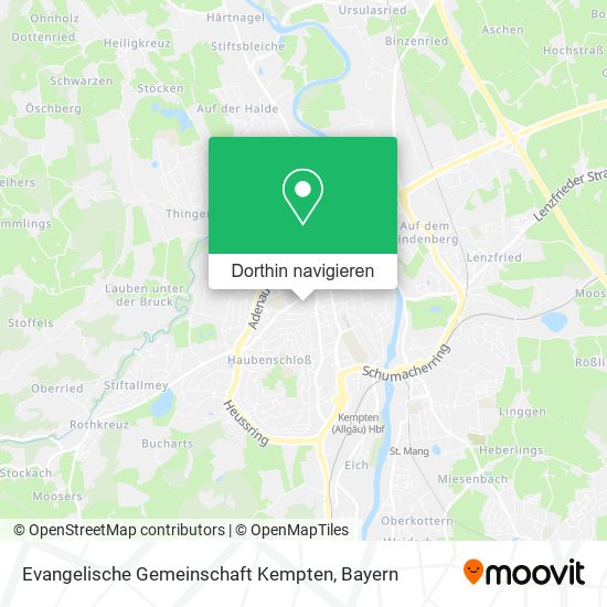 Evangelische Gemeinschaft Kempten Karte