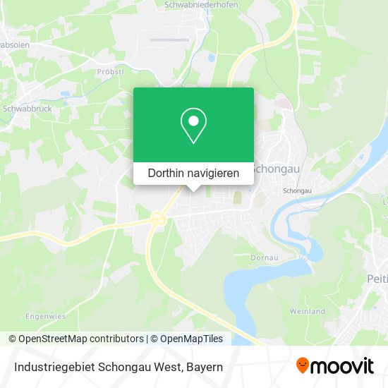 Industriegebiet Schongau West Karte