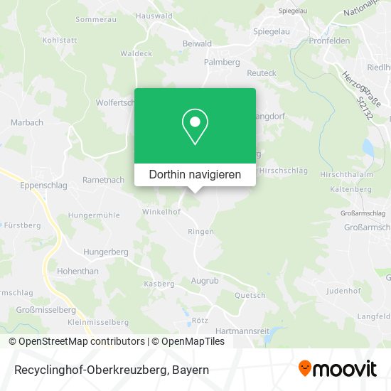 Recyclinghof-Oberkreuzberg Karte