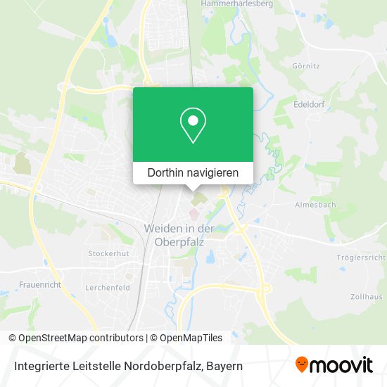 Integrierte Leitstelle Nordoberpfalz Karte