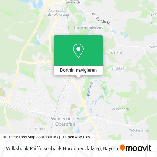 Volksbank Raiffeisenbank Nordoberpfalz Eg Karte