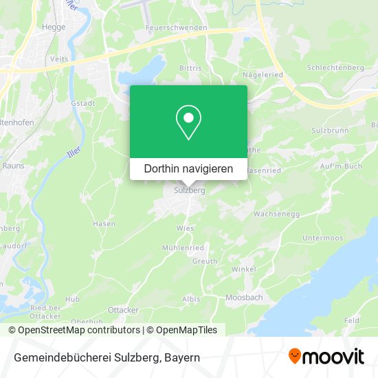 Gemeindebücherei Sulzberg Karte