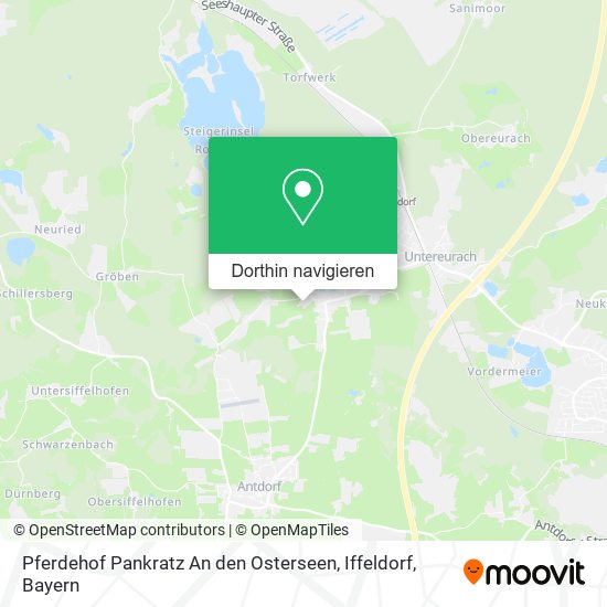 Pferdehof Pankratz An den Osterseen, Iffeldorf Karte