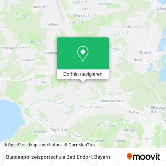 Bundespolizeisportschule Bad Endorf Karte