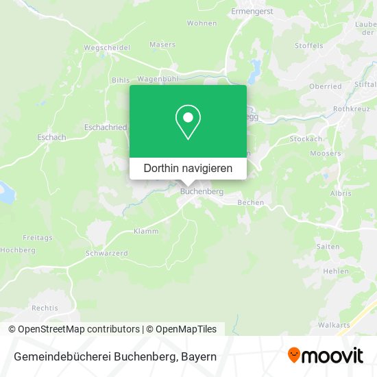 Gemeindebücherei Buchenberg Karte