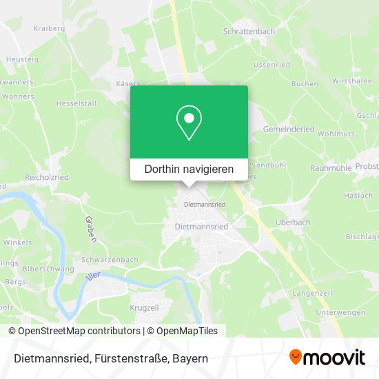 Dietmannsried, Fürstenstraße Karte