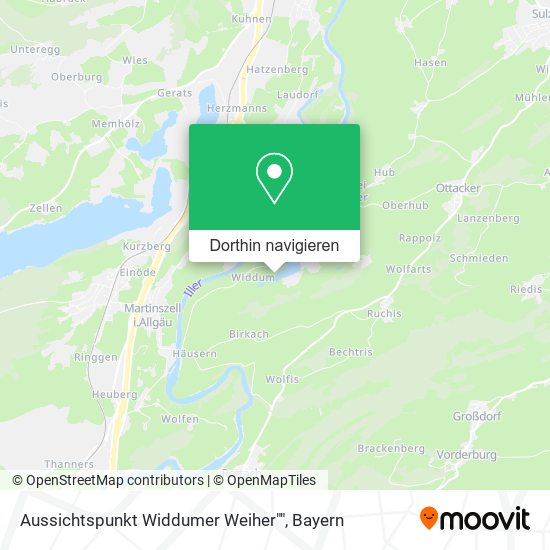 Aussichtspunkt Widdumer Weiher"" Karte