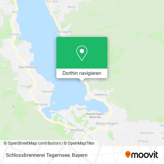 Schlossbrennerei Tegernsee Karte