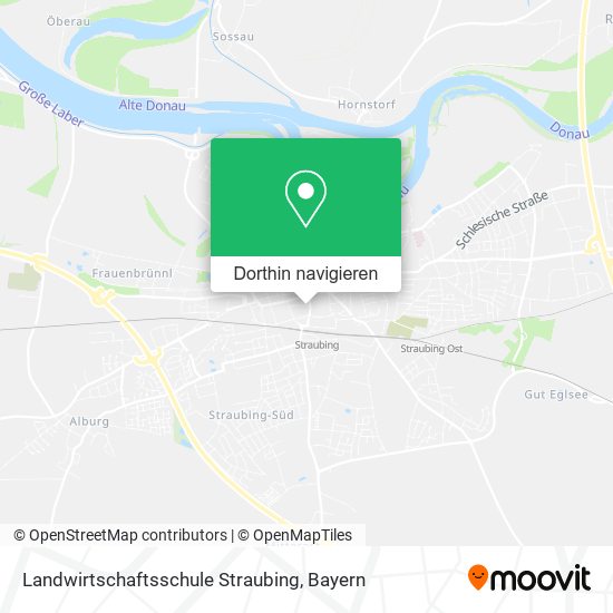 Landwirtschaftsschule Straubing Karte