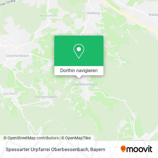 Spessarter Urpfarrei Oberbessenbach Karte