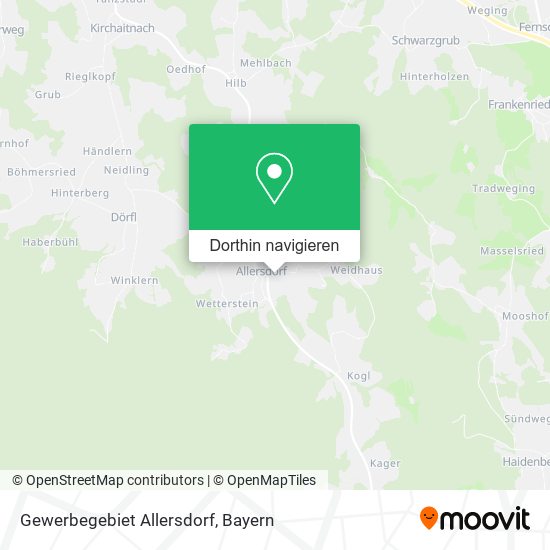 Gewerbegebiet Allersdorf Karte