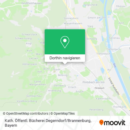 Kath. Öffentl. Bücherei Degerndorf / Brannenburg Karte