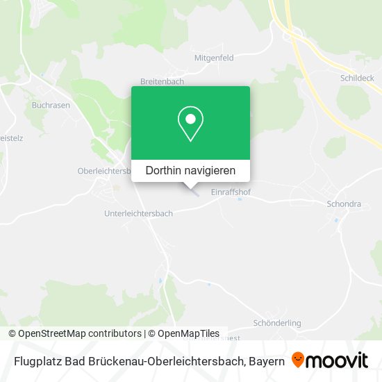 Flugplatz Bad Brückenau-Oberleichtersbach Karte