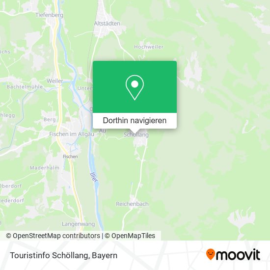 Touristinfo Schöllang Karte