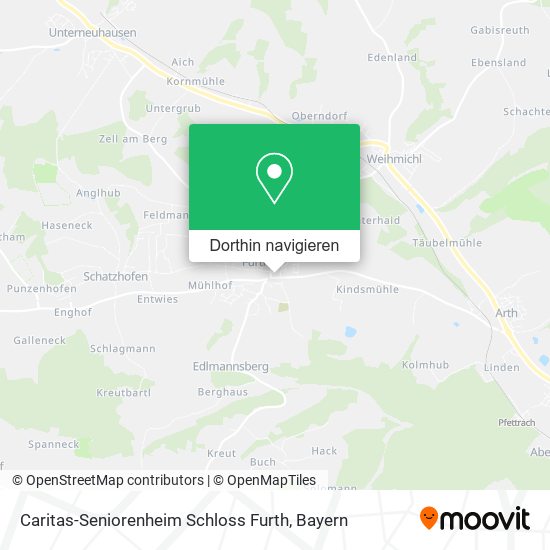 Caritas-Seniorenheim Schloss Furth Karte