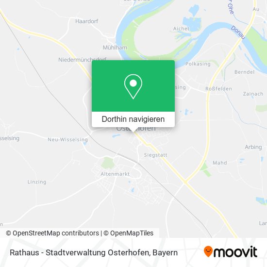 Rathaus - Stadtverwaltung Osterhofen Karte