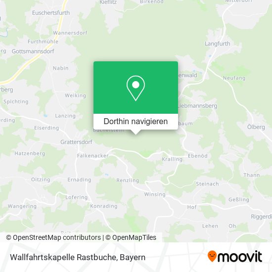 Wallfahrtskapelle Rastbuche Karte