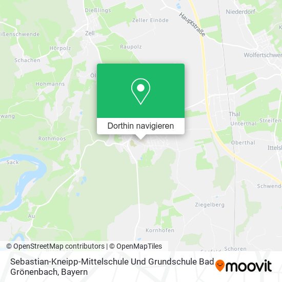 Sebastian-Kneipp-Mittelschule Und Grundschule Bad Grönenbach Karte