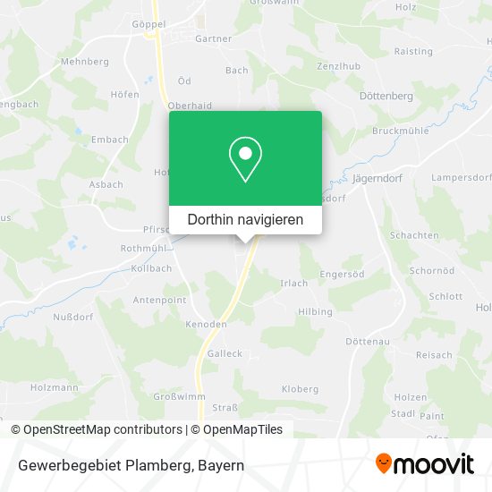 Gewerbegebiet Plamberg Karte