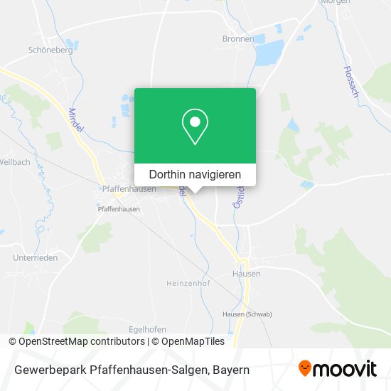 Gewerbepark Pfaffenhausen-Salgen Karte