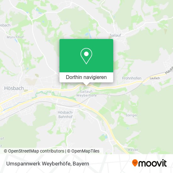 Umspannwerk Weyberhöfe Karte