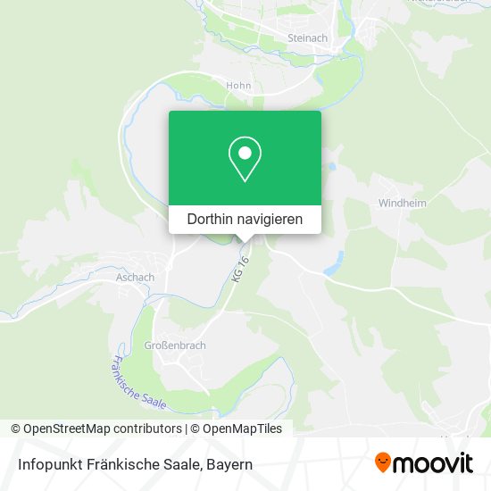 Infopunkt Fränkische Saale Karte