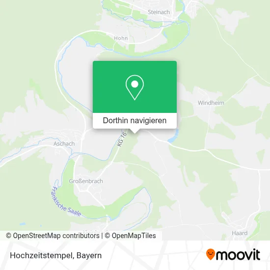 Hochzeitstempel Karte
