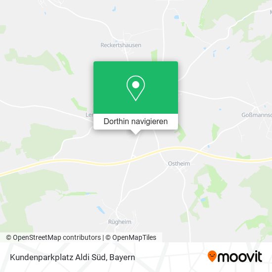 Kundenparkplatz Aldi Süd Karte