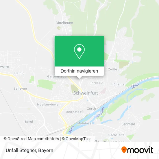 Unfall Stegner Karte