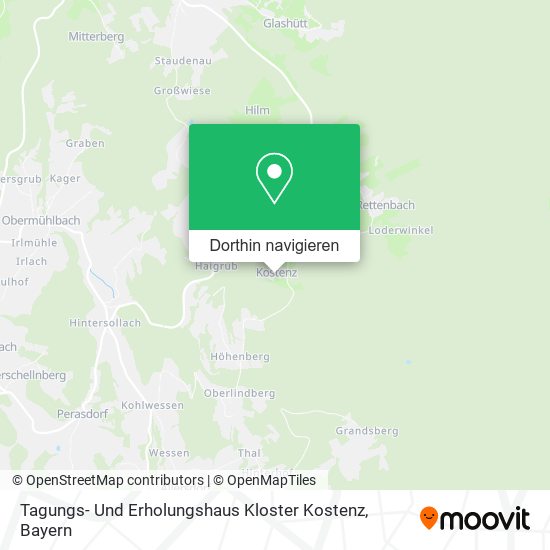 Tagungs- Und Erholungshaus Kloster Kostenz Karte