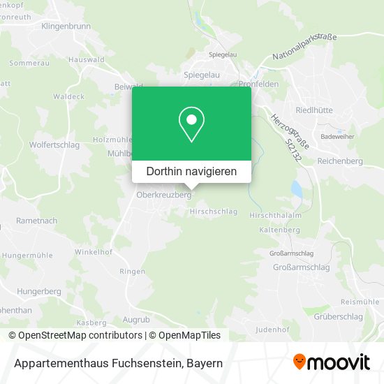 Appartementhaus Fuchsenstein Karte