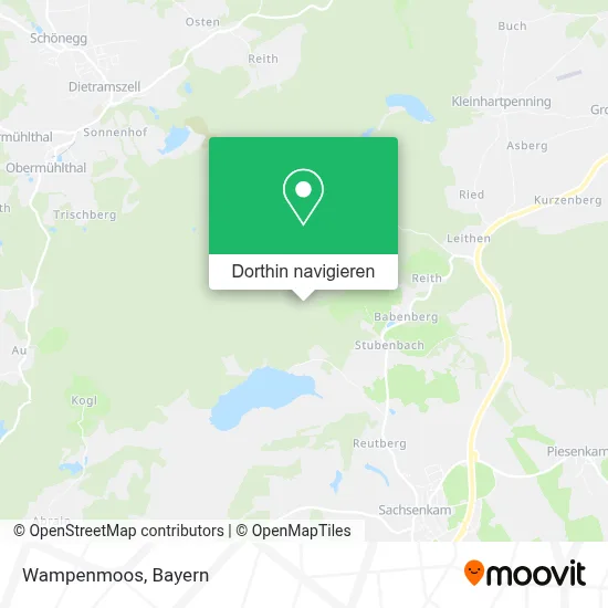 Wampenmoos Karte