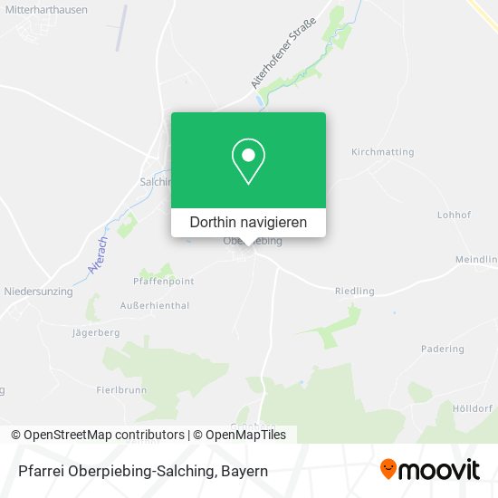 Pfarrei Oberpiebing-Salching Karte