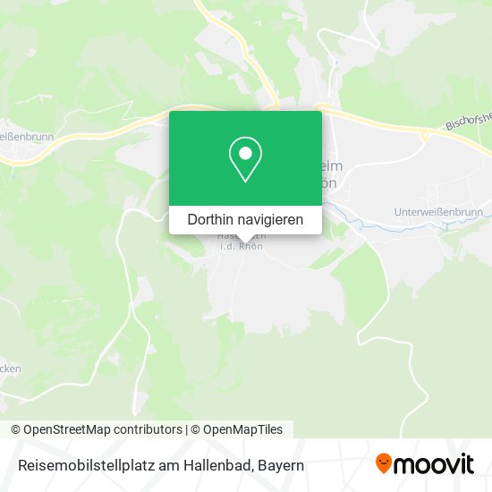 Reisemobilstellplatz am Hallenbad Karte